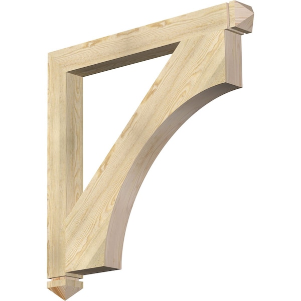 Ekena Millwork Westlake Arts & Crafts Rough Sawn Bracket, Douglas Fir, 4"W x 40"D x 40"H BKT04X40X40WTL03RDF - main